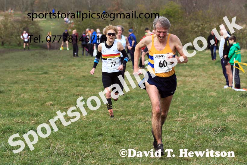 Womens and Mens 65+ in the 2023 BMAF Cross Country Champs., Wallsend. Photo: David T. Hewitson/Sports for All Pics